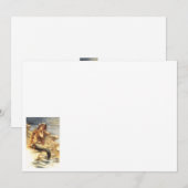 Vintage Little Mermaid Notitiekaartje (Voorkant / Achterkant)