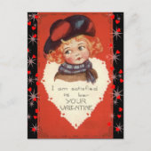 Vintage Little Red Hazard Valentijn Briefkaart (Voorkant)