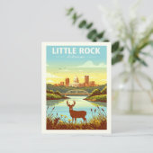 Vintage Little Rock Arkansas Briefkaart (Staand voorkant)