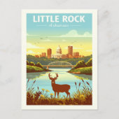 Vintage Little Rock Arkansas Briefkaart (Voorkant)