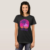 Vintage Live Big  Sunset Beach Retro  T-shirt (Voorkant volledig)