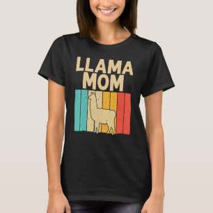Vintage Llama mama Grandma Women Alpaca Animal T-shirt