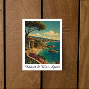 Vintage Lloret de Mar Spanje Reizen Zomer Briefkaart