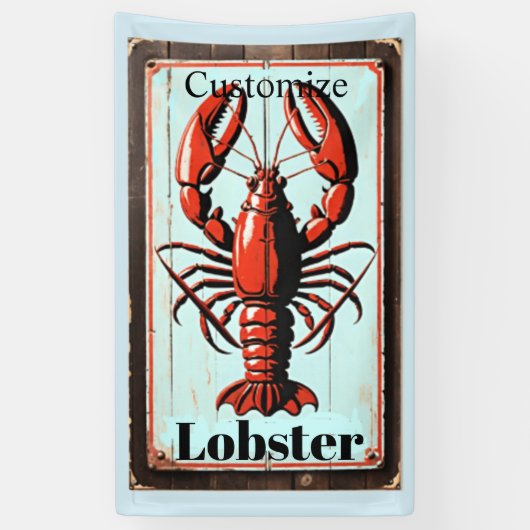 Vintage Lobster Bord Thunder_Cove Spandoek (Verticaal)