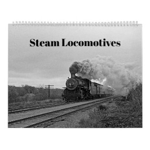 Vintage locomotief trein verjaardag khaki Reis Kalender