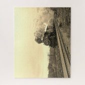Vintage Locomotive Train Steam Engine Railway Legpuzzel (Verticaal)