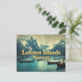 Vintage Lofoten Magic Briefkaart (Staand voorkant)