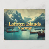 Vintage Lofoten Magic Briefkaart (Voorkant)