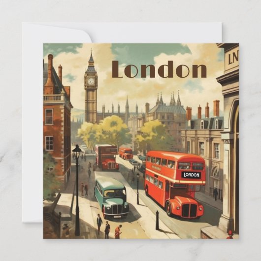 Vintage Londen Big Ben Aangepaste Tekst (Voorkant)