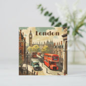 Vintage Londen Big Ben Aangepaste Tekst (Staand voorkant)