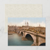Vintage Londen Bridge Londen Engeland Briefkaart (Voorkant / Achterkant)