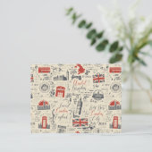 Vintage Londen Briefkaart (Staand voorkant)