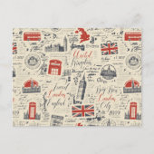 Vintage Londen Briefkaart (Voorkant)
