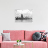Vintage Londen, Huis van het Parlement 1904 Canvas Afdruk (Insitu (Woonkamer))