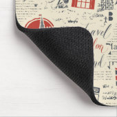 Vintage Londen Mousepad Muismat (Hoek)