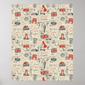 Vintage Londen Poster (Voorkant)