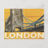Vintage Londen Poster Briefkaart (Voorkant)