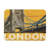 Vintage Londen Poster Magneet (Horizontaal)