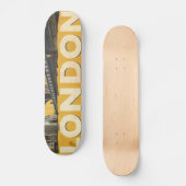 Vintage Londen Poster Skateboard (Voorkant)