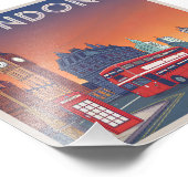 Vintage Londen Verenigd Koninkrijk Foto Afdruk (Hoek)