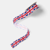 vintage Londense mode Britse vlag union jack Satijnen Lint (Achterkant)