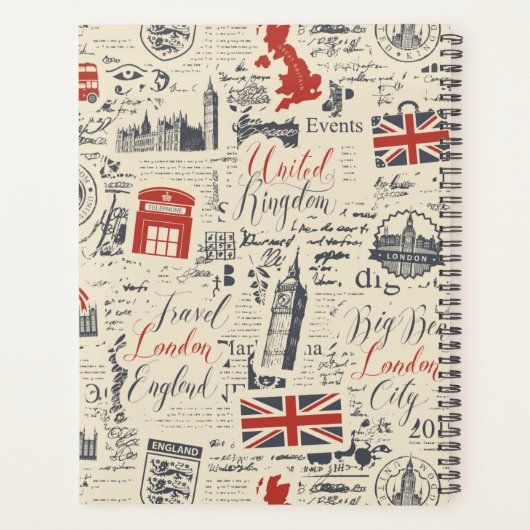 Vintage Londense Planner (Achterkant)