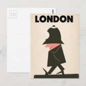 Vintage Londense policeman reisposter Briefkaart (Voorkant / Achterkant)