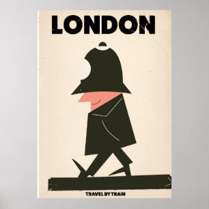 Vintage Londense policeman reisposter Poster