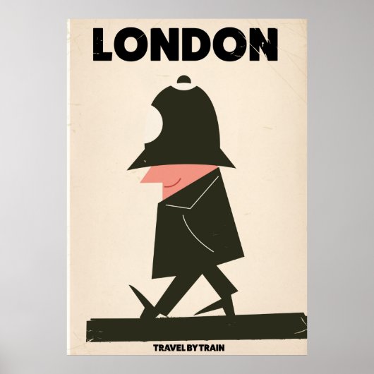 Vintage Londense policeman reisposter Poster (Voorkant)