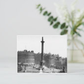 Vintage Londense straatscene, Trafalgar Square Briefkaart (Staand voorkant)