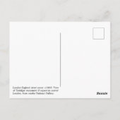 Vintage Londense straatscene, Trafalgar Square Briefkaart (Achterkant)