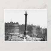 Vintage Londense straatscene, Trafalgar Square Briefkaart (Voorkant)
