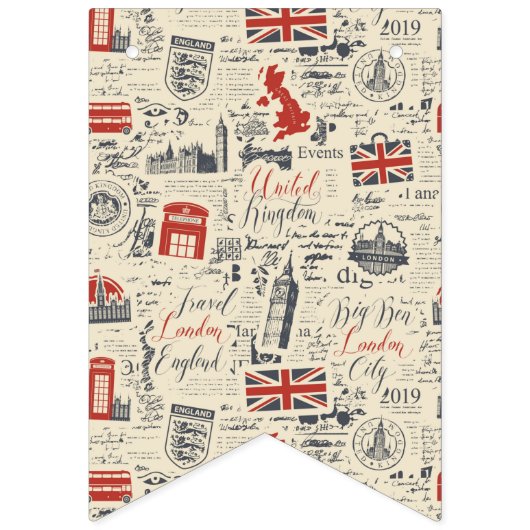 Vintage London Banner (Tweede vlag)