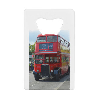 Vintage London Bus Creditkaart Flessenopener