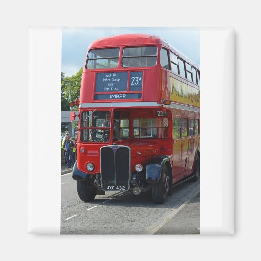 Vintage London Bus Magneet (Voorkant)