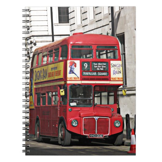 Vintage London Bus Notitieboek (Voorkant)