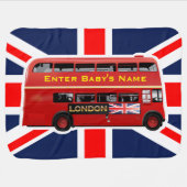 Vintage London Double Decker Bus Inbakerdoek (Horizontaal)