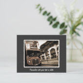 Vintage London Double Decker Bus UK Briefkaart (Staand voorkant)
