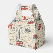 Vintage London Favor Box Bedankdoosjes (Achterkant)