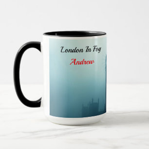 Vintage London Fog Neo Deco Esthetiek Mok