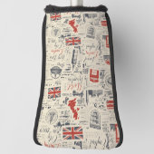 Vintage London Golf Club Hoesje Golfheadcover (Draai 90)