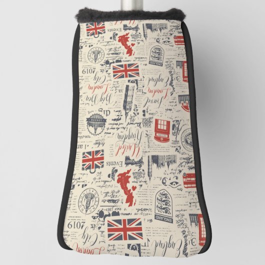 Vintage London Golf Club Hoesje Golfheadcover (Draai 90)