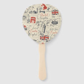 Vintage London Hand Fans Handwaaier (Achterkant)