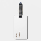 Vintage London Map Bagagelabel (Achterkant verticaal)