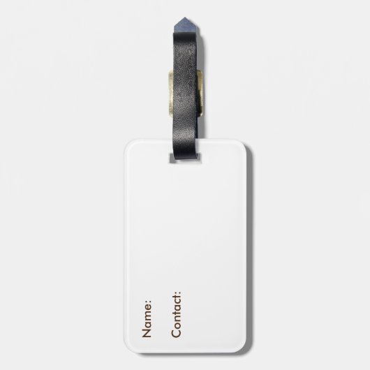 Vintage London Map Bagagelabel (Achterkant verticaal)