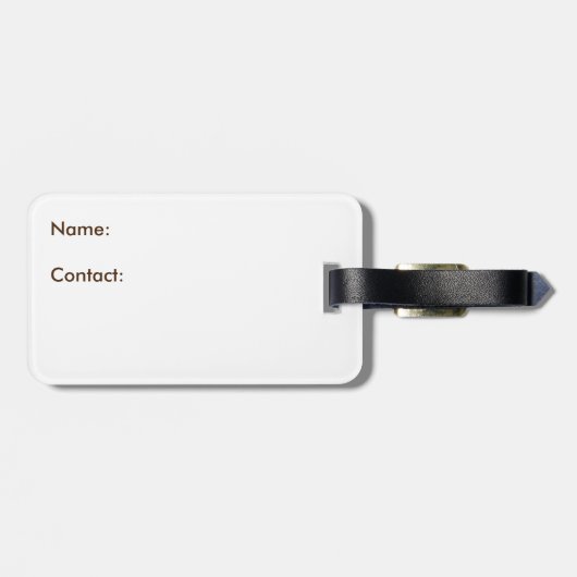 Vintage London Map Bagagelabel (Achterkant horizontaal)