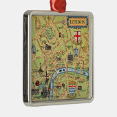 Vintage London Map Ornament (Rechts)