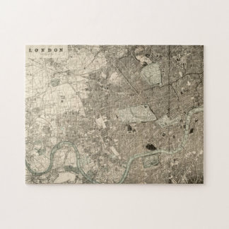 Vintage London Map Puzzle Legpuzzel