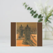 Vintage London Railroad Travel Advertisement Briefkaart (Staand voorkant)