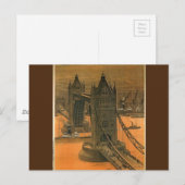 Vintage London Railroad Travel Advertisement Briefkaart (Voorkant / Achterkant)